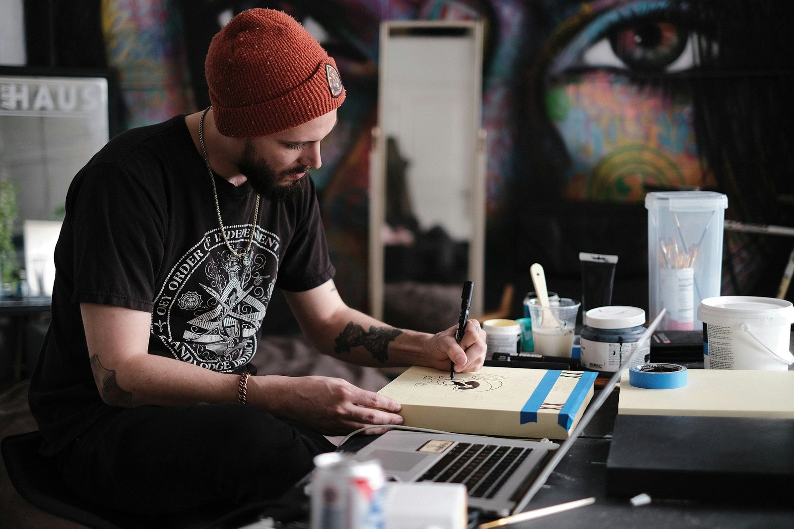 Young creative artist